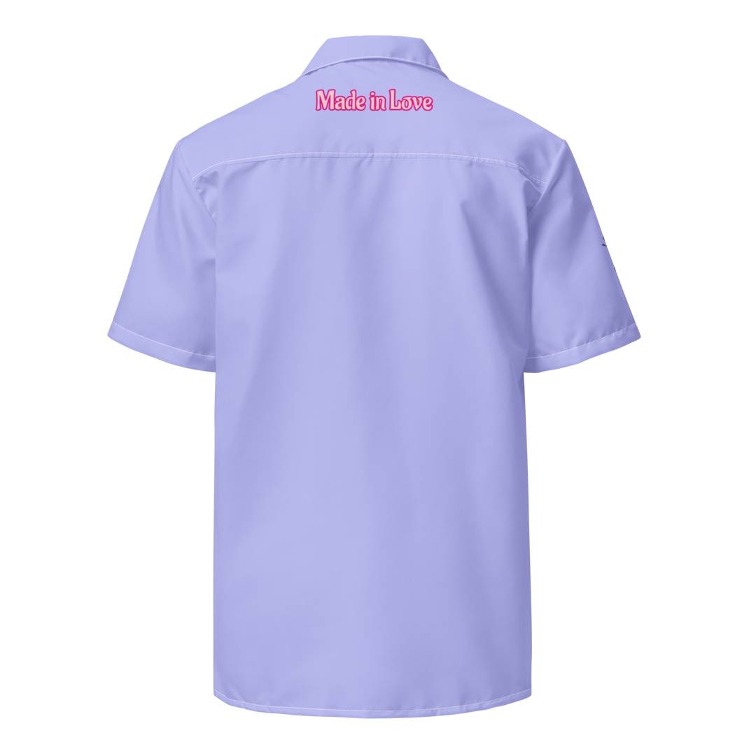 Unisex button shirt Made in Love  - French Lavender