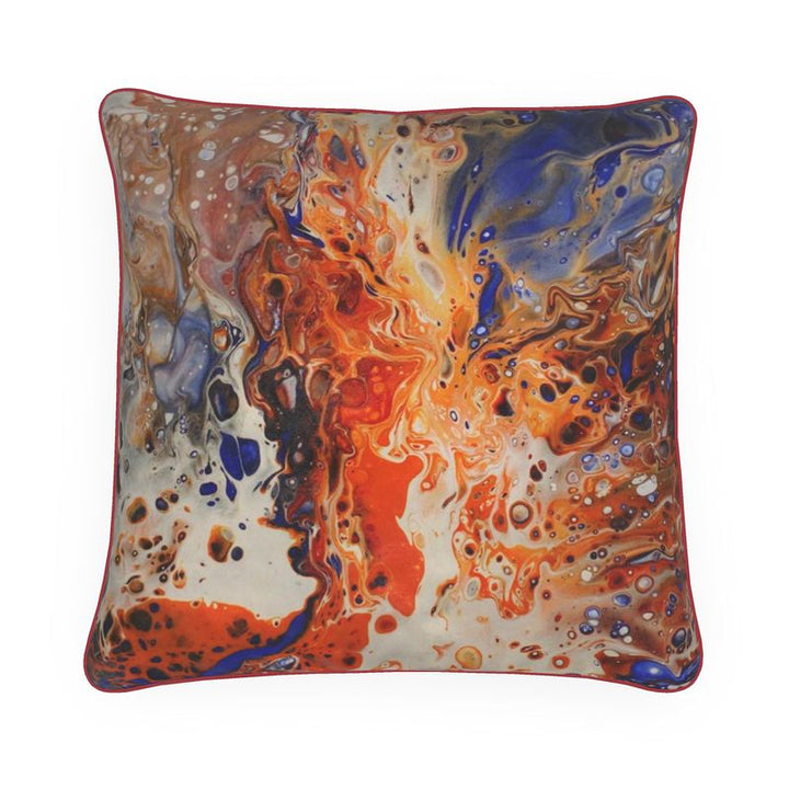 Winter Inferno on cushion