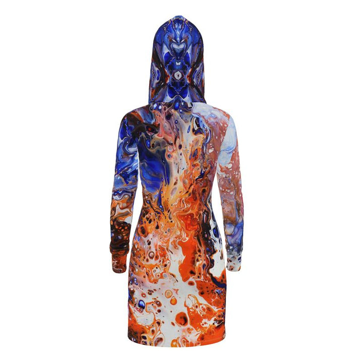 Winter Inferno hoodie dress