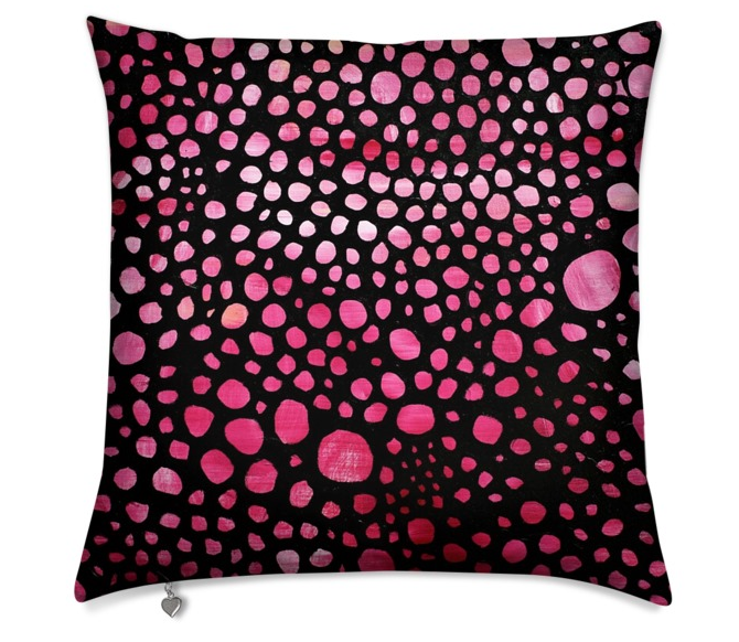 Pink on cushion