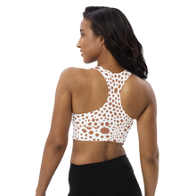 Load image into Gallery viewer, Longline Sports bra Snow Pink
