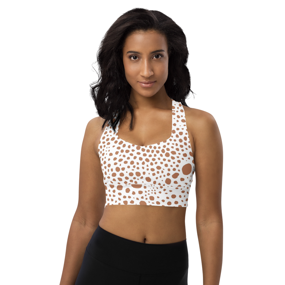 Longline Sports bra Snow Pink