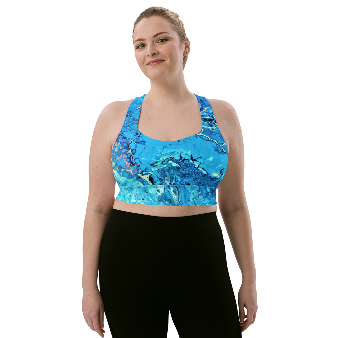 Longline Sports bra BlueX