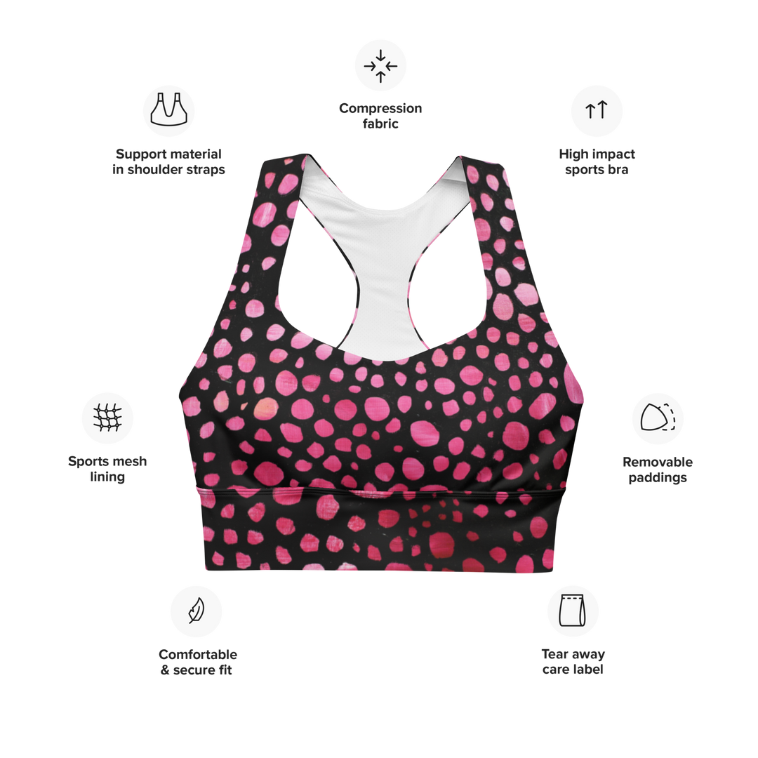 Longline Sports bra Pink