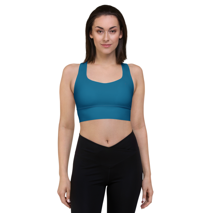 Longline Sports bra Cerulean