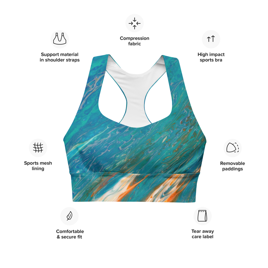 Longline Sports bra Dolphin