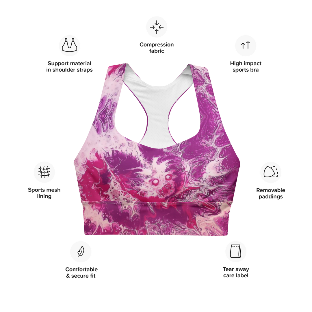 Longline sports bra Pinktikus