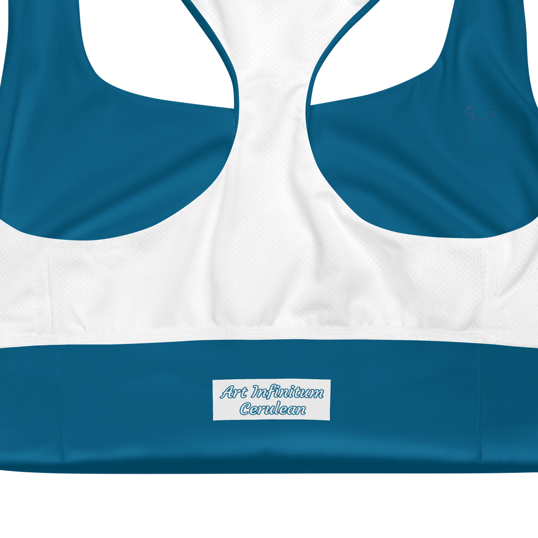 Longline Sports bra Cerulean