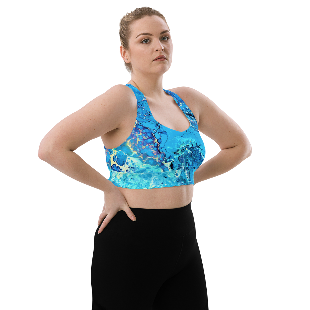 Longline Sports bra BlueX