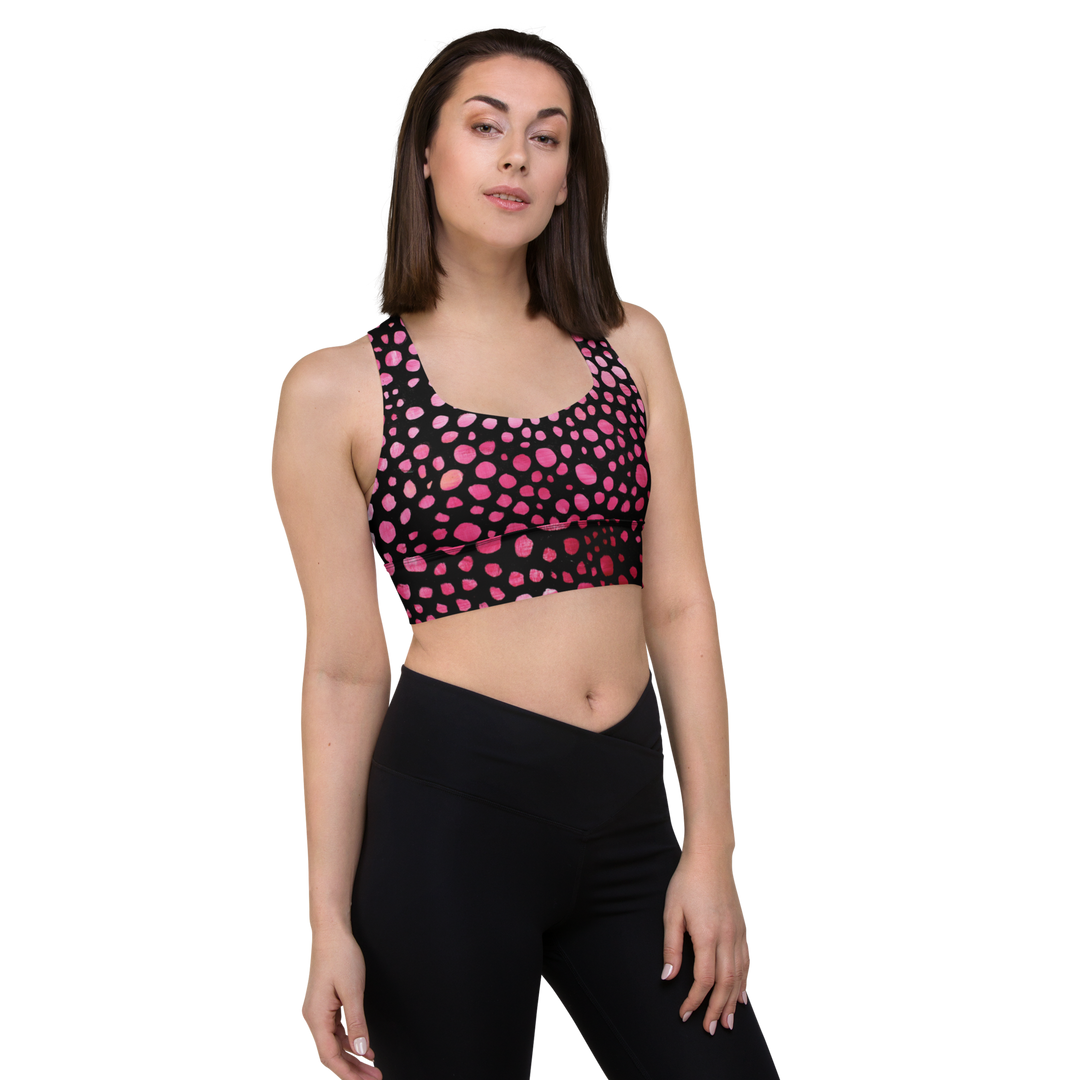 Longline Sports bra Pink