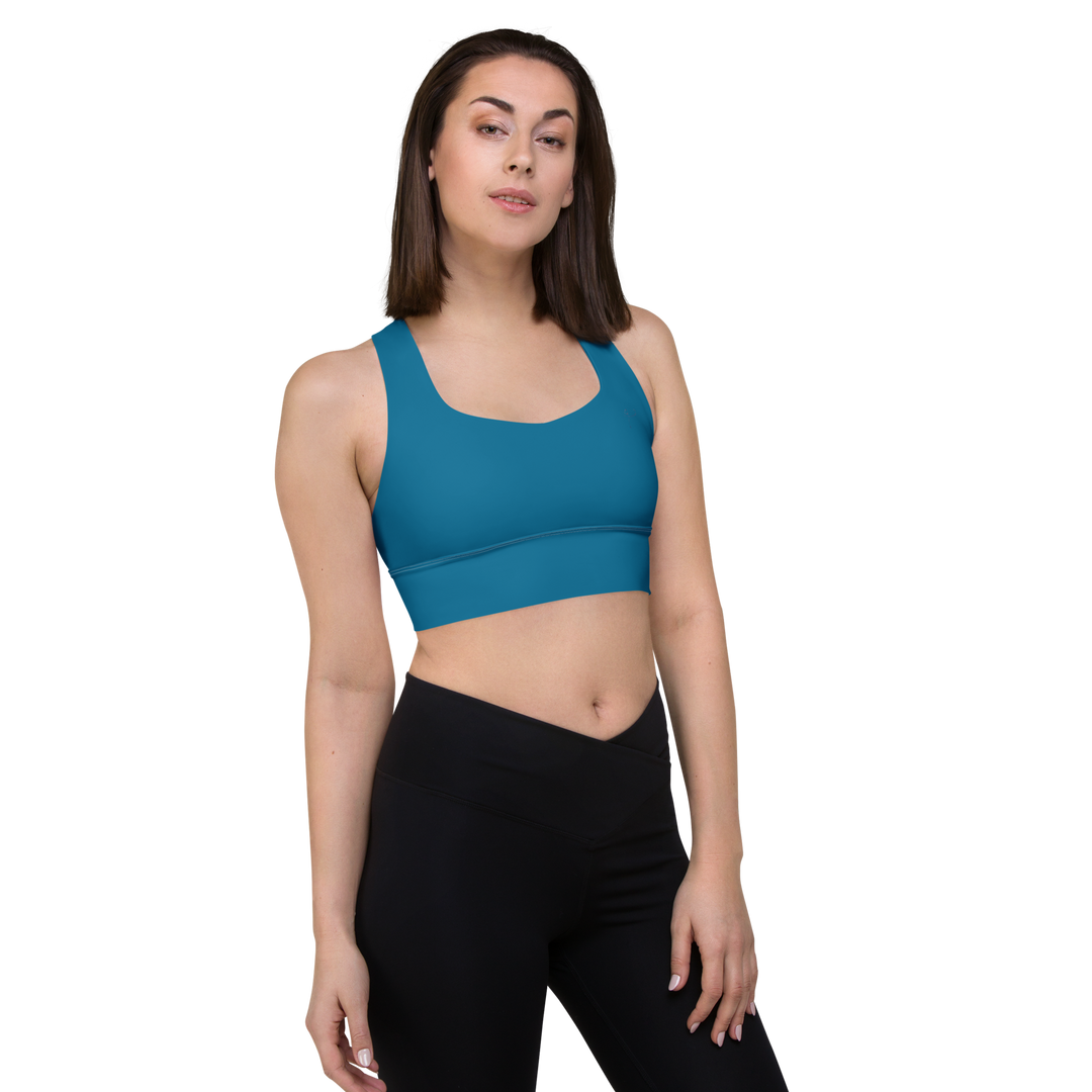 Longline Sports bra Cerulean