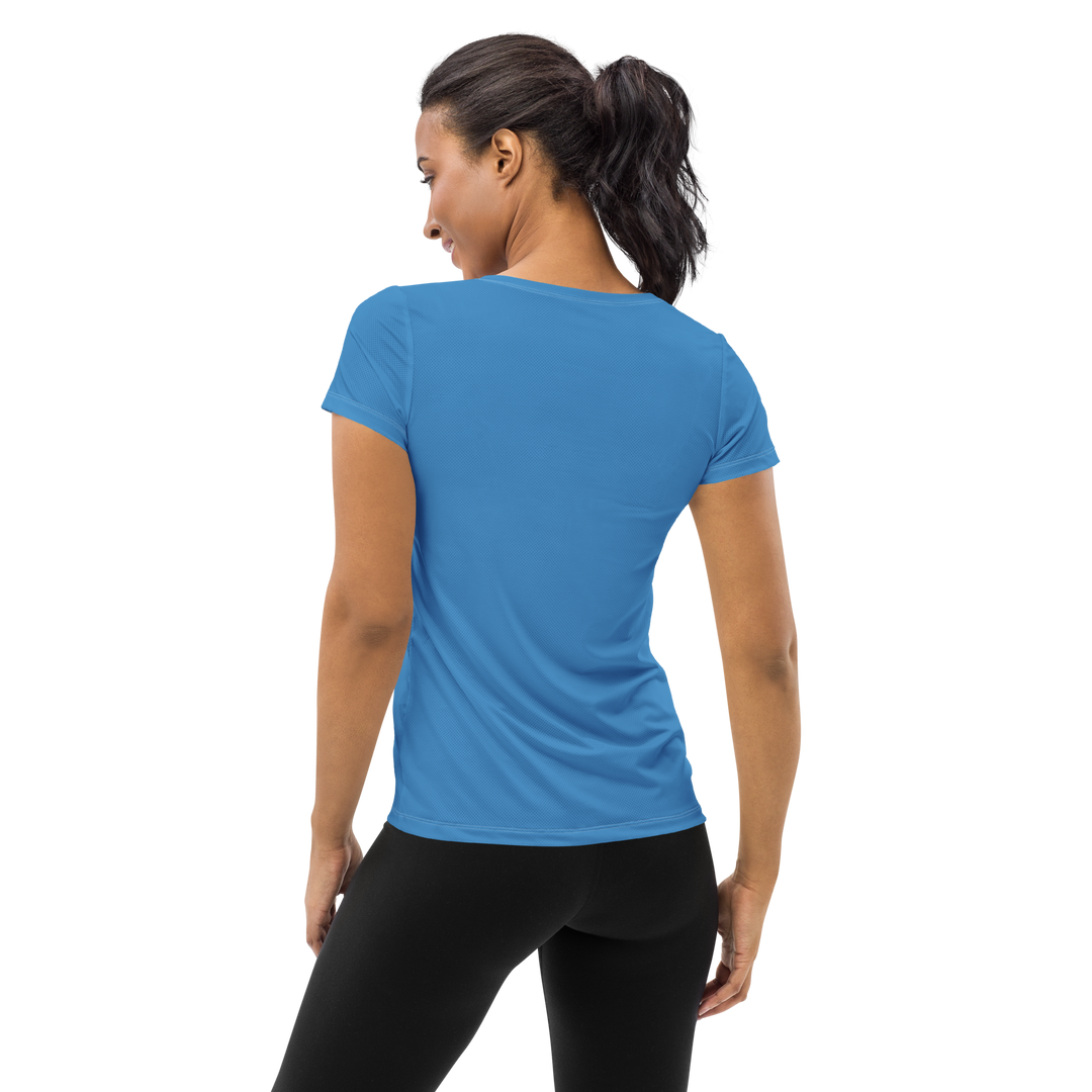 Flattering Athletic T-shirt Blue Infinitum