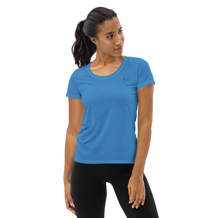 Flattering Athletic T-shirt Blue Infinitum