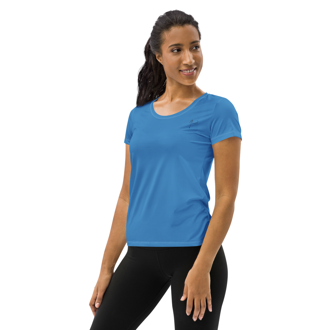 Flattering Athletic T-shirt Blue Infinitum